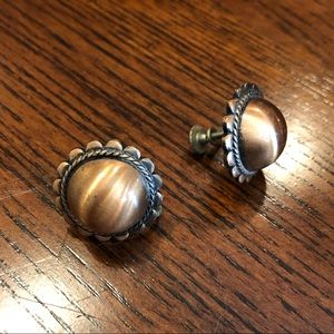 Antique screw-back non-pierced earrings